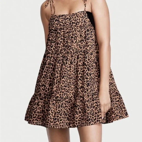 NWT Victoria's Secret Leopard Print Mini Dress - Picture 2 of 7